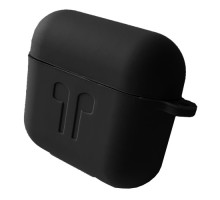 Чохол для AirPods 3 силіконовий 2мм LOGO 2в1(+ карабин) тех.пак Black mag-200000137600399968