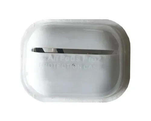 Чохол для AirPods PRO 2 SILICONE CASE/MICROFIBER White mag-2000001431320146311
