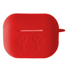 Чохол для AirPods PRO 2 силіконовий LOGO 2в1(+ карабин) тех.пак Red mag-2000001432822138359