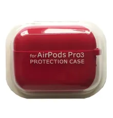 Чохол для AirPods PRO 3 SILICONE CASE/MICROFIBER Rose red mag-2000001641125144608
