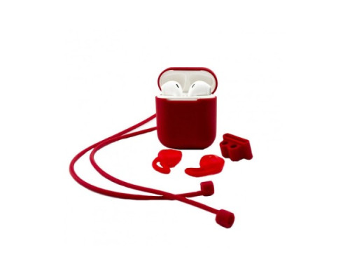 Чохол для навушників XO Lightning AirPods Silicone earphone cover Червоний mag-692068086542019088