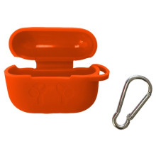 Чохол для AirPods PRO силіконовий LOGO 2в1(+ карабин) тех.пак Orange mag-2000001133507138325