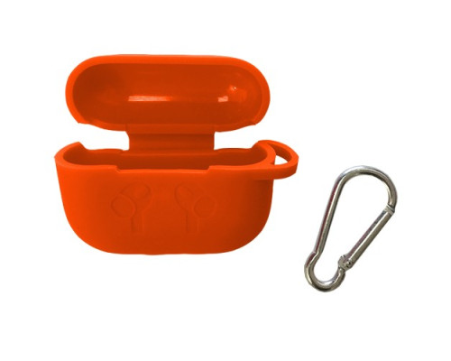 Чохол для AirPods PRO силіконовий LOGO 2в1(+ карабин) тех.пак Orange mag-2000001133507138325