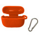 Чохол для AirPods PRO силіконовий LOGO 2в1(+ карабин) тех.пак Orange mag-2000001133507138325