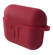 Чохол для AirPods 3 силіконовий 2мм LOGO 2в1(+ карабин) тех.пак Marsala mag-2000001375969138335