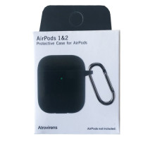Чохол для AirPods 1/2 Silicon Slim (+ карабин) NEW BOX Atrovirens mag-200000145840233172