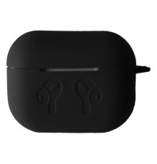 Чохол для AirPods PRO 2 силіконовий LOGO 2в1(+ карабин) тех.пак Black mag-2000001432655138350