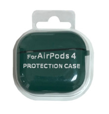 Чохол для AirPods 4 SILICONE CASE/MICROFIBER Dark green mag-2000001553619131871