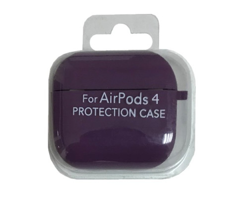 Чохол для AirPods 4 SILICONE CASE/MICROFIBER Purple mag-2000001553725138080