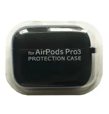 Чохол для AirPods PRO 3 SILICONE CASE/MICROFIBER Black mag-2000001640913144588