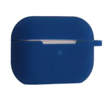 Чохол для AirPods PRO 2 силіконовий LOGO 2в1(+ карабин) тех.пак Blue mag-2000001606360138393