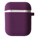 Чохол для AirPods Silicon Case Slim (+ карабин) COLOR BOX Purple mag-20000012527106105