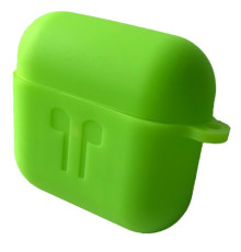 Чохол для AirPods 3 силіконовий 2мм LOGO 2в1(+ карабин) тех.пак Party Green mag-2000001375983138336