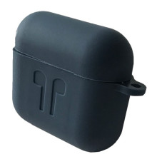 Чохол для AirPods 3 силіконовий 2мм LOGO 2в1(+ карабин) тех.пак Midnight Blue mag-2000001376065101321