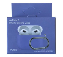 Чохол для AirPods 3 SLIM Case (+ Карабин) Box Purple mag-200000138505017917