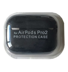 Чохол для AirPods PRO 2 SILICONE CASE/MICROFIBER Black mag-2000001431184138067