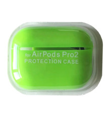 Чохол для AirPods PRO 2 SILICONE CASE/MICROFIBER Party green mag-200000143136839290