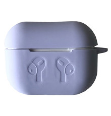Чохол для AirPods PRO 2 силіконовий LOGO 2в1(+ карабин) тех.пак Lilac mag-2000001432846138361