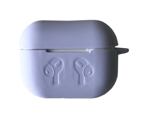 Чохол для AirPods PRO 2 силіконовий LOGO 2в1(+ карабин) тех.пак Lilac mag-2000001432846138361