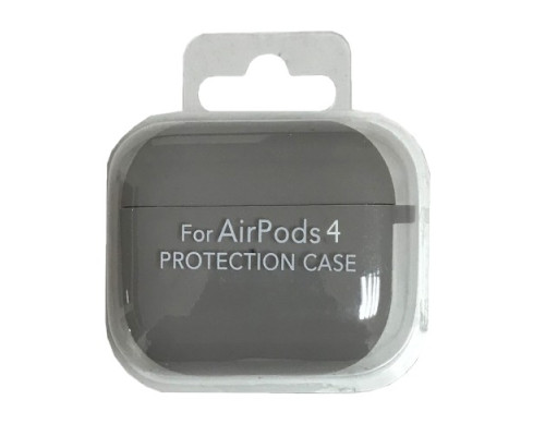 Чохол для AirPods 4 SILICONE CASE/MICROFIBER Grey mag-2000001553817131890