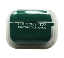 Чохол для AirPods PRO 3 SILICONE CASE/MICROFIBER Dark green mag-2000001640944144590