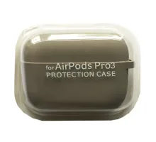 Чохол для AirPods PRO 3 SILICONE CASE/MICROFIBER Grey mag-2000001641156144610
