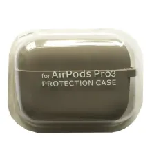 Чохол для AirPods PRO 3 SILICONE CASE/MICROFIBER Grey mag-2000001641156144610