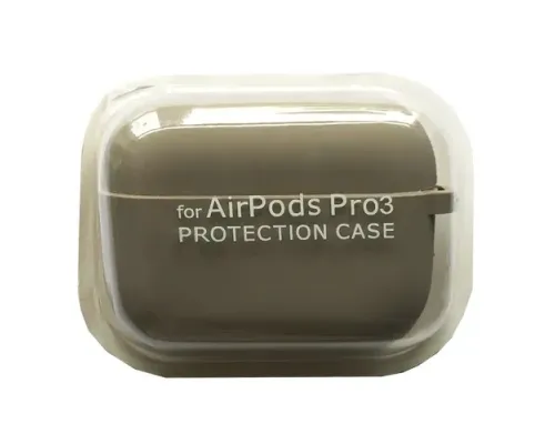 Чохол для AirPods PRO 3 SILICONE CASE/MICROFIBER Grey mag-2000001641156144610