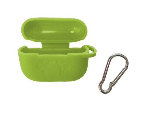 Чохол для AirPods PRO силіконовий LOGO 2в1(+ карабин) тех.пак Mint mag-2000001133545138327