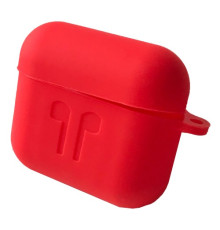 Чохол для AirPods 3 силіконовий 2мм LOGO 2в1(+ карабин) тех.пак Red mag-2000001375990138337