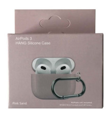 Чохол для AirPods 3 SLIM Case (+ Карабин) Box Pink sand mag-200000138514217926