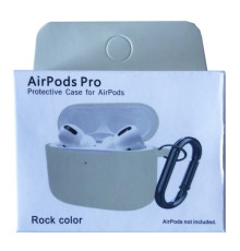 Чохол для AirPods Pro Silicone Slim (+ карабин) NEW BOX Rock color mag-2000001458433132852