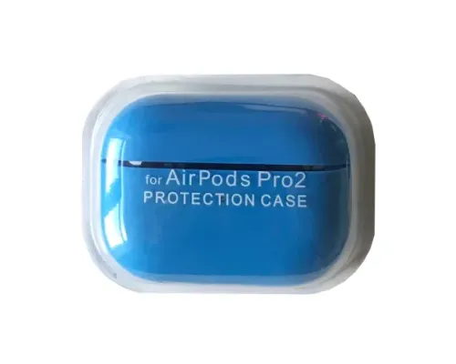 Чохол для AirPods PRO 2 SILICONE CASE/MICROFIBER Blue mag-2000001431412146314
