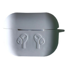 Чохол для AirPods PRO 2 силіконовий LOGO 2в1(+ карабин) тех.пак Pink sand mag-2000001432686138352