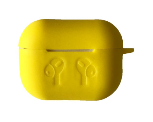 Чохол для AirPods PRO 2 силіконовий LOGO 2в1(+ карабин) тех.пак Yellow mag-200000143272339421