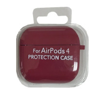 Чохол для AirPods 4 SILICONE CASE/MICROFIBER Rose red mag-2000001553824131891