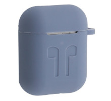 Чохол для AirPods силіконовий LOGO 2в1(+ карабин) тех.пак Lavander mag-200000153804351249