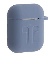 Чохол для AirPods силіконовий LOGO 2в1(+ карабин) тех.пак Lavander mag-200000153804351249