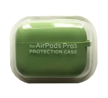 Чохол для AirPods PRO 3 SILICONE CASE/MICROFIBER Pistachio mag-2000001640951144591