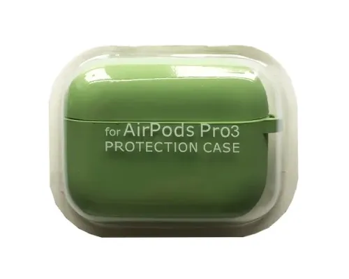 Чохол для AirPods PRO 3 SILICONE CASE/MICROFIBER Pistachio mag-2000001640951144591