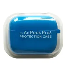 Чохол для AirPods PRO 3 SILICONE CASE/MICROFIBER Blue mag-2000001641163144611