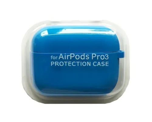 Чохол для AirPods PRO 3 SILICONE CASE/MICROFIBER Blue mag-2000001641163144611
