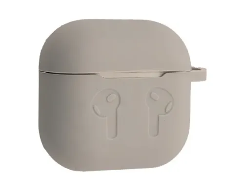 Чохол для AirPods 4 силіконовий 2мм тех.пак Grey mag-2000001606377138394