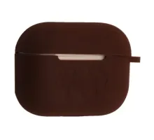 Чохол для AirPods PRO 2 силіконовий LOGO 2в1(+ карабин) тех.пак Brown mag-2000001606483138403