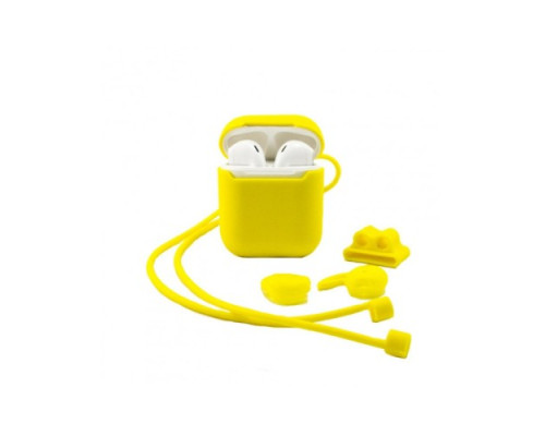 Чохол для навушників XO Lightning AirPods Silicone earphone cover Жовтий mag-692068084234619092
