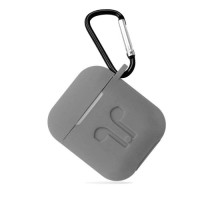 Чохол для AirPods силіконовий LOGO 2в1(+ карабин) тех.пак Pine green mag-2000001032503138318