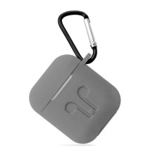 Чохол для AirPods силіконовий LOGO 2в1(+ карабин) тех.пак Pine green mag-2000001032503138318