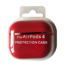 Чохол для AirPods 4 SILICONE CASE/MICROFIBER Red mag-2000001553770138083
