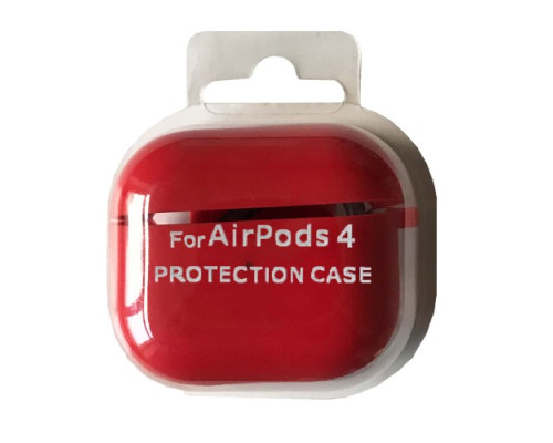 Чохол для AirPods 4 SILICONE CASE/MICROFIBER Red mag-2000001553770138083