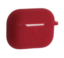 Чохол для AirPods PRO силіконовий LOGO 2в1(+ карабин) тех.пак Marsala mag-2000001538050138366